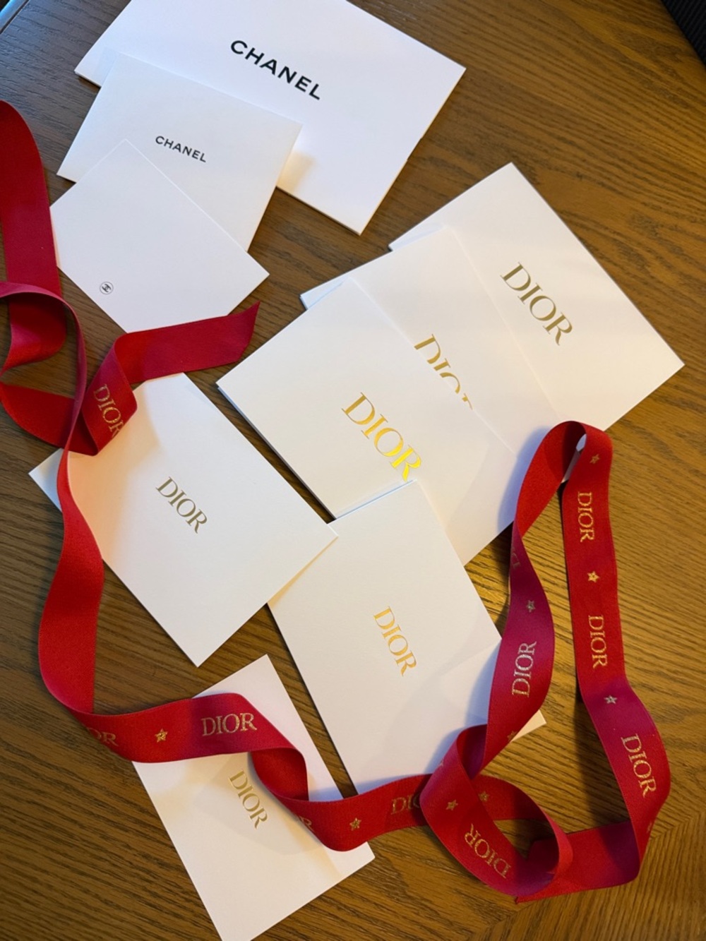 Chanel & Dior Stationery with Cloth Ribbon